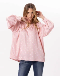 Blouse En Viscose GIOIA 831 Blush -Pyjama Chic Femme Magasin blouse en viscose gioia 831 blush 2