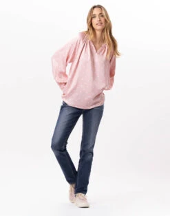 Blouse En Viscose GIOIA 831 Blush -Pyjama Chic Femme Magasin blouse en viscose gioia 831 blush 3