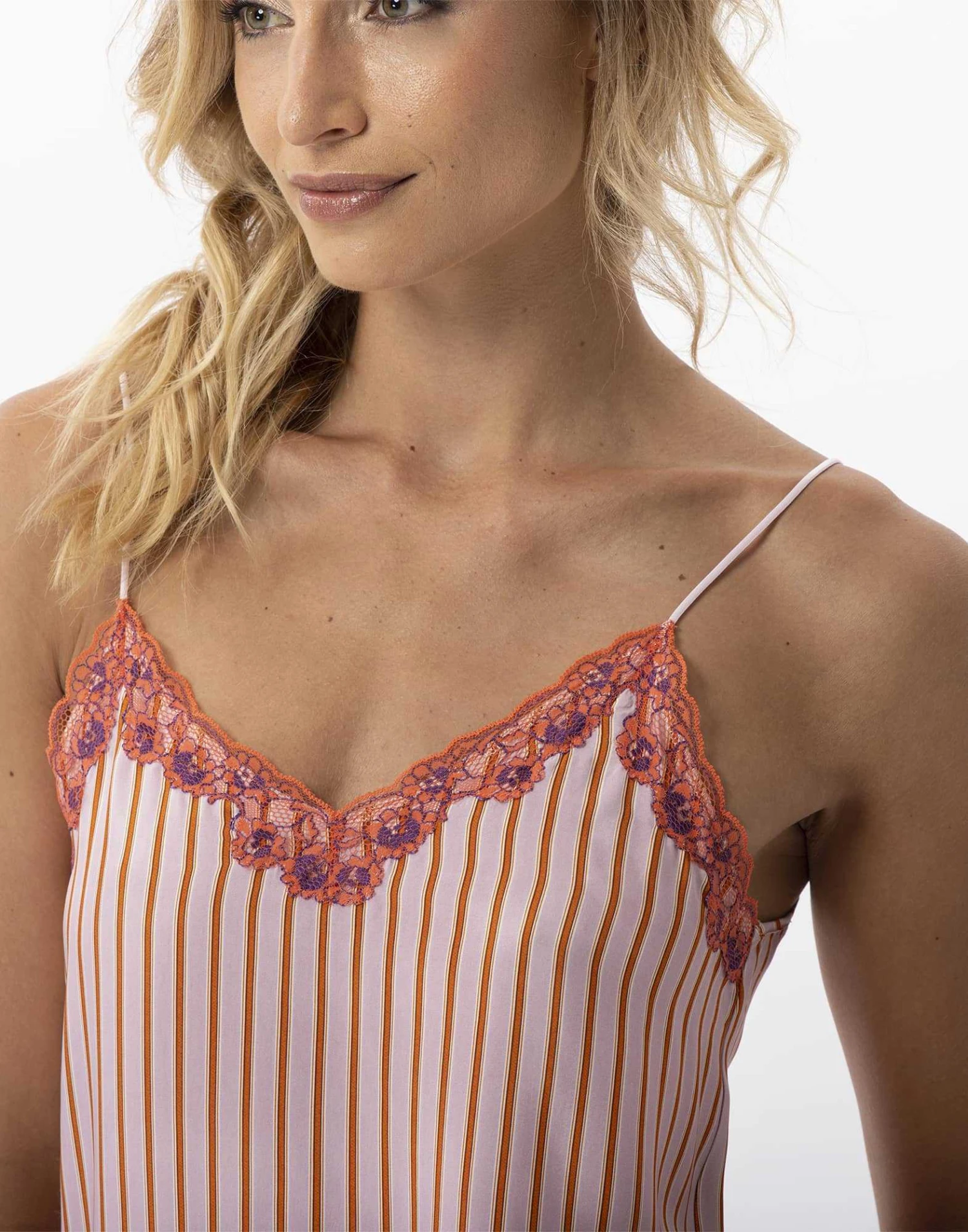 Caraco Rayé En 100% Viscose BIRKIN 730 Dragée 3 Caraco Rayé En 100% Viscose BIRKIN 730 Dragée – Image 3