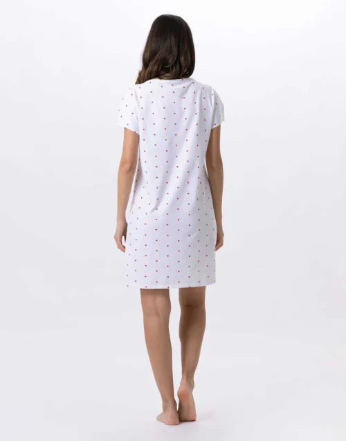 Chemise De Nuit En Coton AMORE 701 Blanc 10 Chemise De Nuit En Coton AMORE 701 Blanc -Pyjama Chic Femme Magasin chemise de nuit en coton amore 701 blanc 4