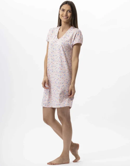 Chemise De Nuit En Coton ANGIE 701 Multico -Pyjama Chic Femme Magasin chemise de nuit en coton angie 701 multico 3