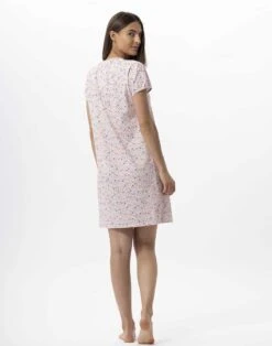 Chemise De Nuit En Coton ANGIE 701 Multico -Pyjama Chic Femme Magasin chemise de nuit en coton angie 701 multico 4