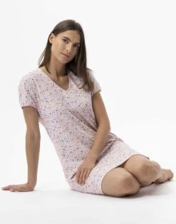 Chemise De Nuit En Coton ANGIE 701 Multico -Pyjama Chic Femme Magasin chemise de nuit en coton angie 701 multico 5