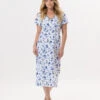 Chemise De Nuit En Coton BLOOM 911 Bleu
