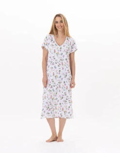 Chemise De Nuit En Coton BLOOM 911 Corail