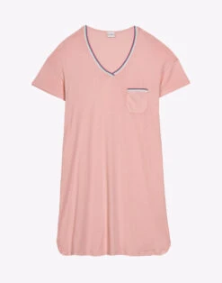 Chemise De Nuit En Coton BLOOM 921 Corail -Pyjama Chic Femme Magasin chemise de nuit en coton bloom 921 corail 6