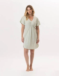 Chemise De Nuit En Coton CALISSON 901 Anis