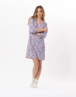 Chemise De Nuit En Coton CASSIE 801 Multico -Pyjama Chic Femme Magasin chemise de nuit en coton cassie 801 multico 2