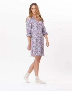 Chemise De Nuit En Coton CASSIE 801 Multico -Pyjama Chic Femme Magasin chemise de nuit en coton cassie 801 multico 3