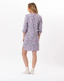 Chemise De Nuit En Coton CASSIE 801 Multico -Pyjama Chic Femme Magasin chemise de nuit en coton cassie 801 multico 5