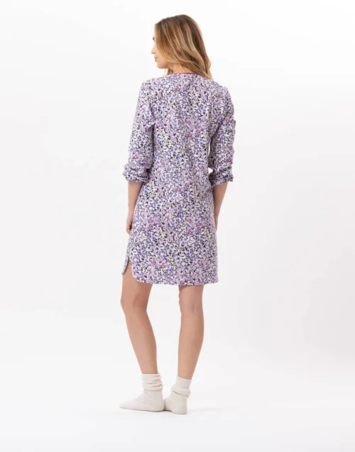 Chemise De Nuit En Coton CASSIE 801 Multico 12 Chemise De Nuit En Coton CASSIE 801 Multico -Pyjama Chic Femme Magasin chemise de nuit en coton cassie 801 multico 5