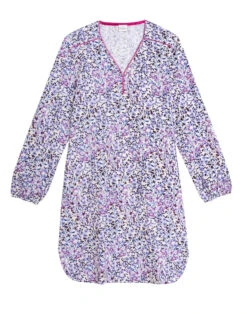 Chemise De Nuit En Coton CASSIE 801 Multico -Pyjama Chic Femme Magasin chemise de nuit en coton cassie 801 multico 6