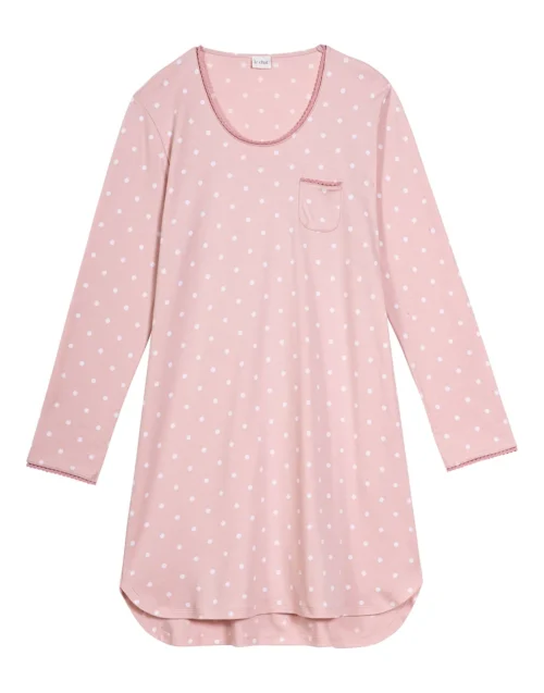 Chemise De Nuit En CotonCHAMADE 801 Blush -Pyjama Chic Femme Magasin chemise de nuit en coton chamade 801 blush 5