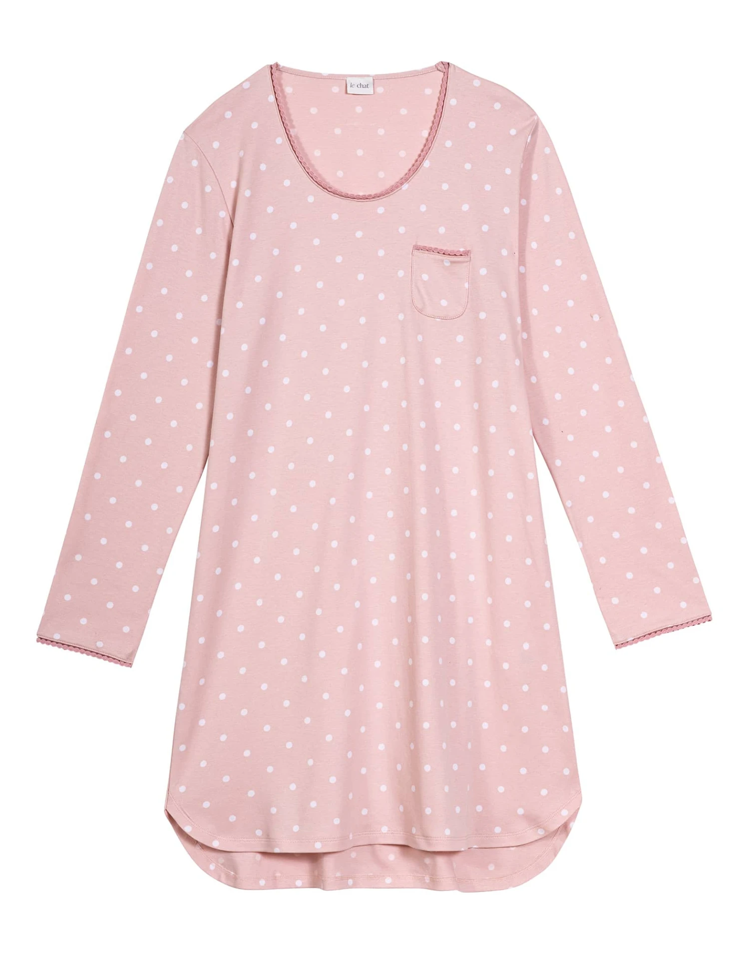 Chemise De Nuit En CotonCHAMADE 801 Blush 6 Chemise De Nuit En CotonCHAMADE 801 Blush – Image 6