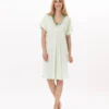 Chemise De Nuit En Coton ESTEREL 921 Vert D'eau