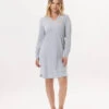 Chemise De Nuit En CotonGARANCE 801Gris Chine/Blanc
