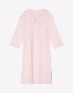 Chemise De Nuit En Coton JEANNETTE 901 Sable -Pyjama Chic Femme Magasin chemise de nuit en coton jeannette 901 sable 5