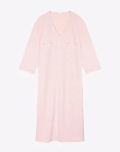 Chemise De Nuit En Coton JEANNETTE 911 Sable -Pyjama Chic Femme Magasin chemise de nuit en coton jeannette 911 sable 6