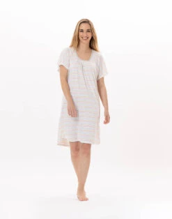 Chemise De Nuit En Coton MARIUS 901 Multico -Pyjama Chic Femme Magasin chemise de nuit en coton marius 901 multico 4