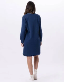 Chemise De Nuit En Coton Matelassé PILLOW 801 Prusse -Pyjama Chic Femme Magasin chemise de nuit en coton matelasse pillow 801 prusse 7