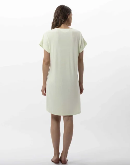 Chemise De Nuit En Coton Modal RIVIERA 711 Anis 8 Chemise De Nuit En Coton Modal RIVIERA 711 Anis -Pyjama Chic Femme Magasin chemise de nuit en coton modal riviera 711 anis 3