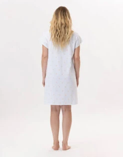 Chemise De Nuit En Coton PITCHOUN 901 Sable -Pyjama Chic Femme Magasin chemise de nuit en coton pitchoun 901 sable 5