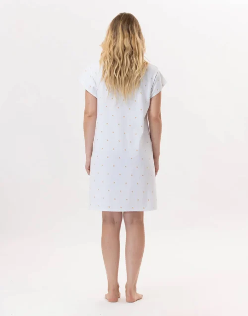 Chemise De Nuit En Coton PITCHOUN 901 Sable 12 Chemise De Nuit En Coton PITCHOUN 901 Sable -Pyjama Chic Femme Magasin chemise de nuit en coton pitchoun 901 sable 5