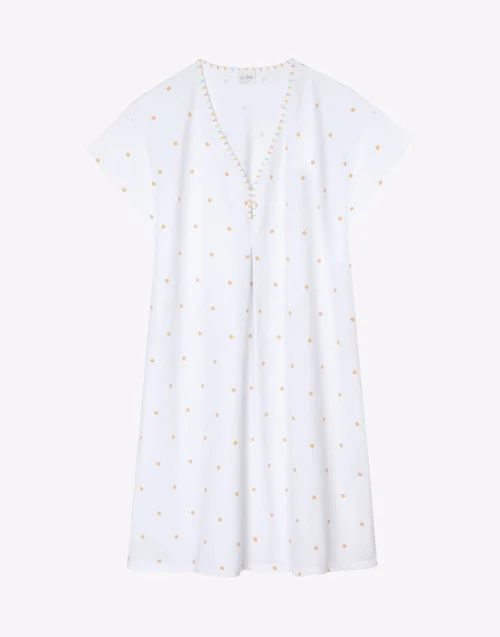 Chemise De Nuit En Coton PITCHOUN 901 Sable 13 Chemise De Nuit En Coton PITCHOUN 901 Sable -Pyjama Chic Femme Magasin chemise de nuit en coton pitchoun 901 sable 6