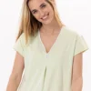 Chemise De Nuit En Coton PITCHOUN 901 Vert D'eau