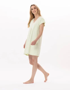 Chemise De Nuit En Coton PITCHOUN 901 Vert D'eau 8 Chemise De Nuit En Coton PITCHOUN 901 Vert D'eau -Pyjama Chic Femme Magasin chemise de nuit en coton pitchoun 901 vert d eau 2