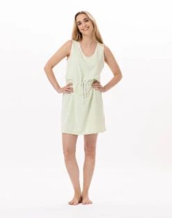 Chemise De Nuit En Coton PITCHOUN 907 Vert D'eau