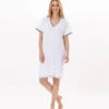 Chemise De Nuit En Coton VALENSOLE 901 Blanc