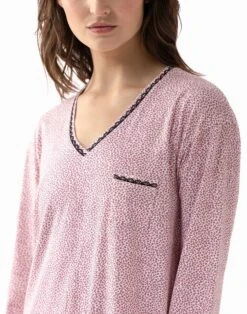 Chemise De Nuit En Jersey Rose FOREVER 601 Rose 9 Chemise De Nuit En Jersey Rose FOREVER 601 Rose -Pyjama Chic Femme Magasin chemise de nuit en jersey rose forever 601 rose 3