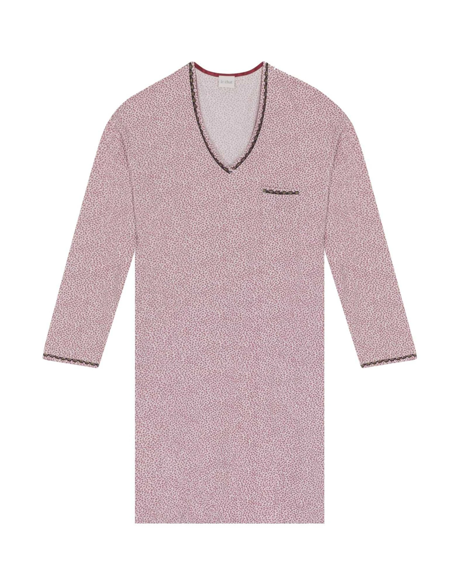 Chemise De Nuit En Jersey Rose FOREVER 601 Rose 6 Chemise De Nuit En Jersey Rose FOREVER 601 Rose – Image 6