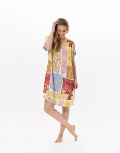 Chemise De Nuit En Viscose ESTEREL 901 Rose -Pyjama Chic Femme Magasin chemise de nuit en viscose esterel 901 rose 2