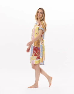 Chemise De Nuit En Viscose ESTEREL 901 Rose -Pyjama Chic Femme Magasin chemise de nuit en viscose esterel 901 rose 4