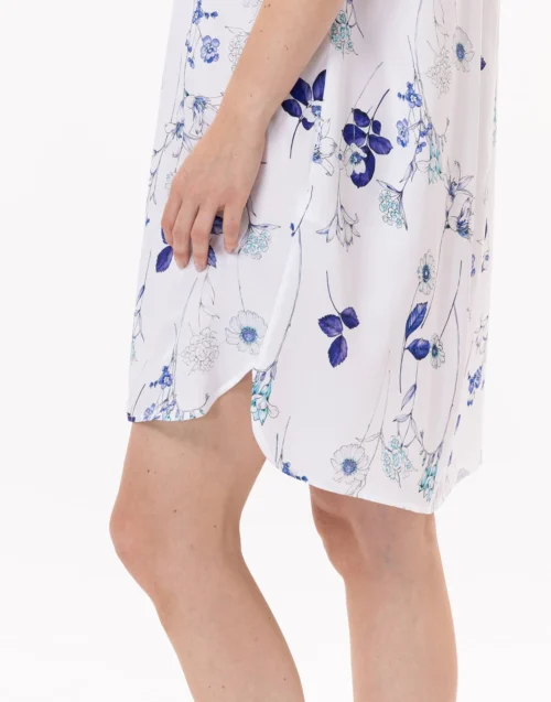 Chemise De Nuit En Viscose VALENSOLE 921 Multico -Pyjama Chic Femme Magasin chemise de nuit en viscose valensole 921 multico 3