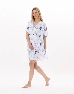 Chemise De Nuit En Viscose VALENSOLE 921 Multico -Pyjama Chic Femme Magasin chemise de nuit en viscose valensole 921 multico 4