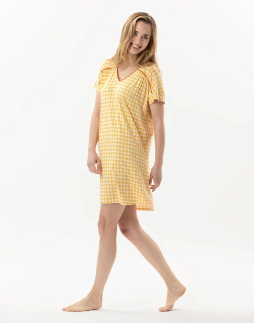 Chemise De Nuit Imprimée En Viscose élasthanne ROSIE 701 Soleil -Pyjama Chic Femme Magasin chemise de nuit imprimee en viscose elasthanne rosie 701 soleil 4