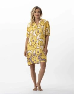 Chemise De Nuit Imprimée Fleurs En 100% Viscose NÉROLI 701 Multico