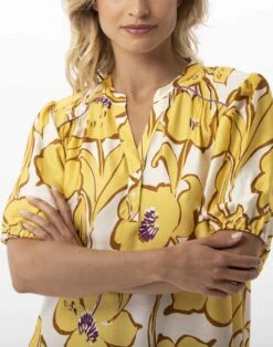 Chemise De Nuit Imprimée Fleurs En 100% Viscose NÉROLI 701 Multico -Pyjama Chic Femme Magasin chemise de nuit imprimee fleurs en 100 viscose neroli 701 multico 4