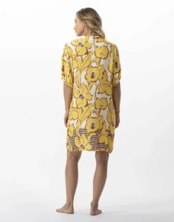 Chemise De Nuit Imprimée Fleurs En 100% Viscose NÉROLI 701 Multico -Pyjama Chic Femme Magasin chemise de nuit imprimee fleurs en 100 viscose neroli 701 multico 5