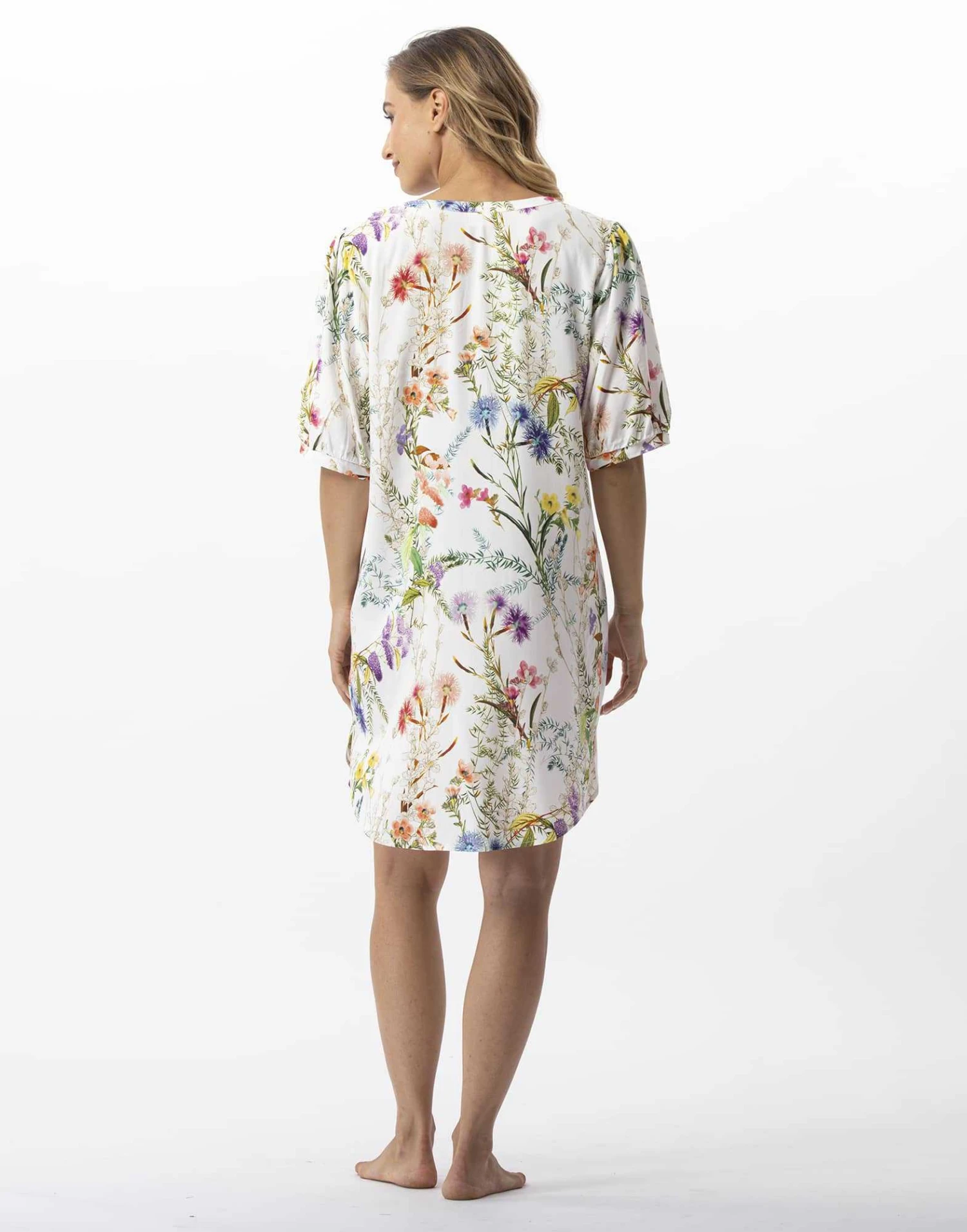 Chemise De Nuit Imprimée Fleurs En 100% Viscose RIVIERA 701 Multico 4 Chemise De Nuit Imprimée Fleurs En 100% Viscose RIVIERA 701 Multico – Image 4