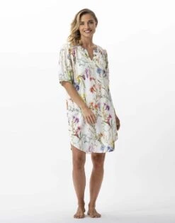 Chemise De Nuit Imprimée Fleurs En 100% Viscose RIVIERA 701 Multico 9 Chemise De Nuit Imprimée Fleurs En 100% Viscose RIVIERA 701 Multico -Pyjama Chic Femme Magasin chemise de nuit imprimee fleurs en 100 viscose riviera 701 multico 4