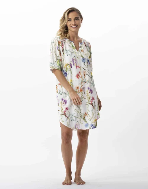 Chemise De Nuit Imprimée Fleurs En 100% Viscose RIVIERA 701 Multico 9 Chemise De Nuit Imprimée Fleurs En 100% Viscose RIVIERA 701 Multico -Pyjama Chic Femme Magasin chemise de nuit imprimee fleurs en 100 viscose riviera 701 multico 4