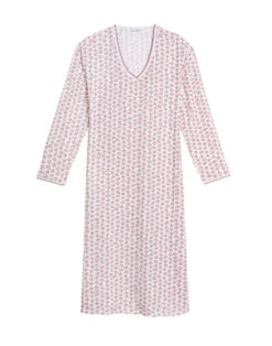 Chemise De Nuit Longue En Coton AURORE 811 Multico 11 Chemise De Nuit Longue En Coton AURORE 811 Multico -Pyjama Chic Femme Magasin chemise de nuit longue en coton aurore 811 multico 5