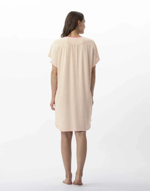 Chemise De Nuit Rayée En Coton Et Modal FRUTTI 701 Mandarine 10 Chemise De Nuit Rayée En Coton Et Modal FRUTTI 701 Mandarine -Pyjama Chic Femme Magasin chemise de nuit rayee en coton et modal frutti 701 mandarine 4