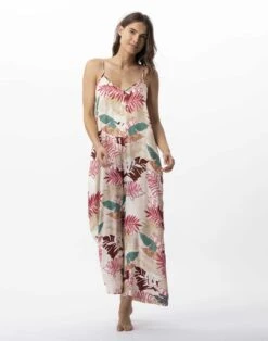 Combi Pantalon Imprimé Fleurs En 100% Viscose CAMÉLIA 720 Multico -Pyjama Chic Femme Magasin combi pantalon imprime fleurs en 100 viscose camelia 720 multico 3