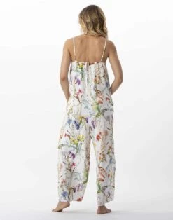 Combi Pantalon Imprimé Fleurs En 100% Viscose RIVIERA 720 Multico -Pyjama Chic Femme Magasin combi pantalon imprime fleurs en 100 viscose riviera 720 multico 4
