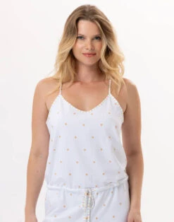 Combinaison En Coton PITCHOUN 920 Sable -Pyjama Chic Femme Magasin combinaison en coton pitchoun 920 sable 2
